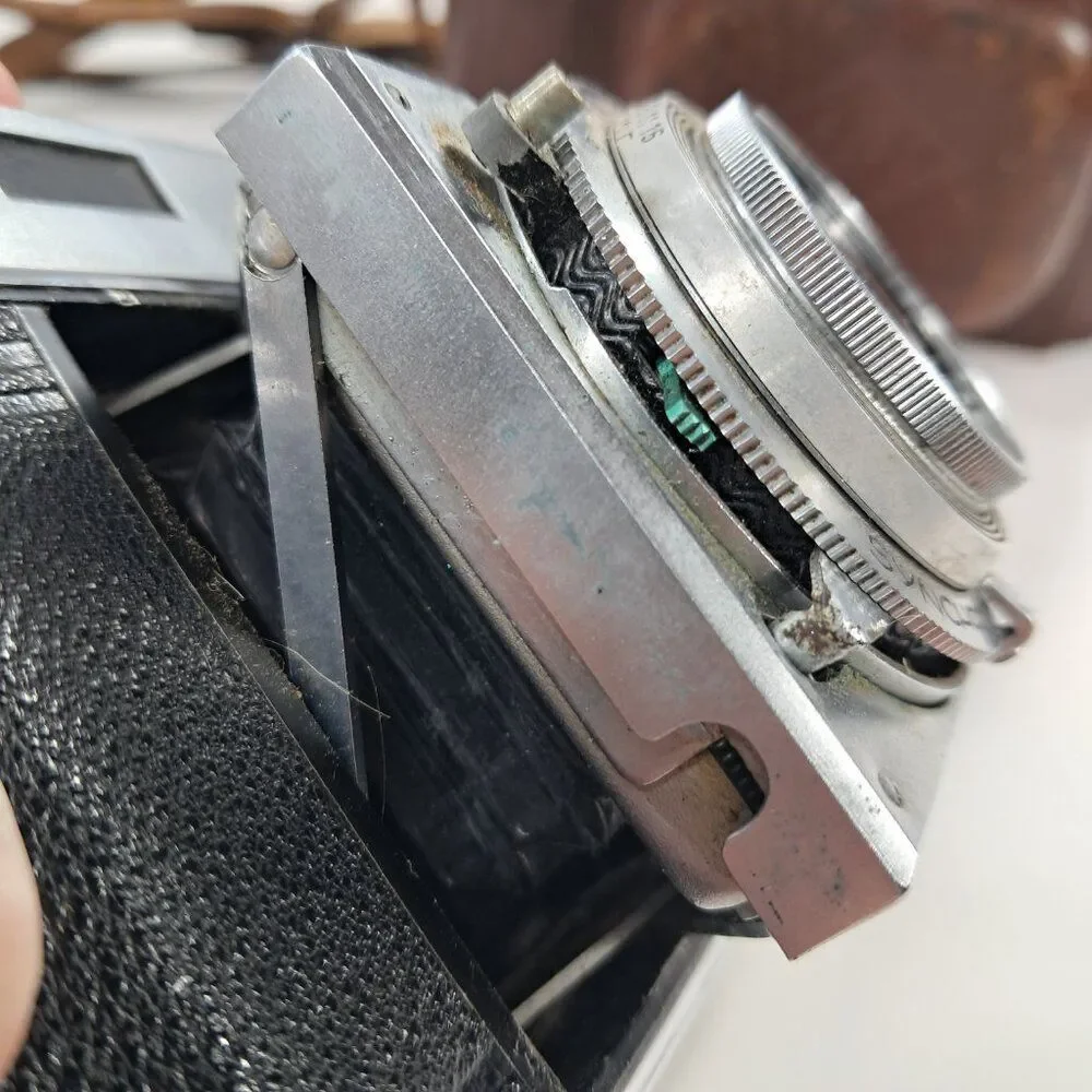 AGFA KARAT 36 film CAMERA SYNCHRO-COMPUR Folding Rangefinder‎ Rodenstock Heligon